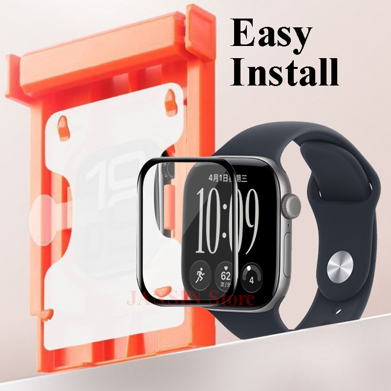 Flexible Tpu Film - ฟิล์มติดตั้งง่ายสำหรับ Apple Watch 12 ขนาด 46