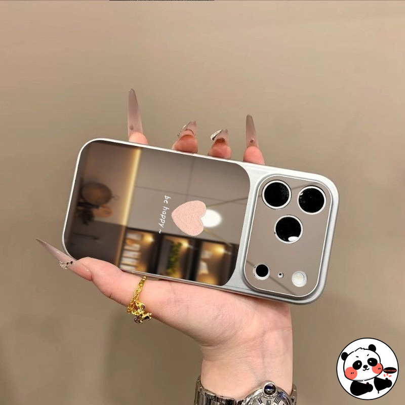 Huawei Nova 12 - เคสโทรศัพท์ลายหัวใจพร้อมกระจกสำหรับ Huawei Pura 90 Pro Max,