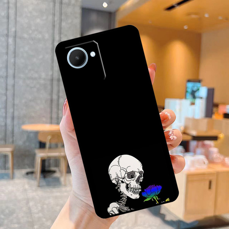 เคสลายศิลปะโครงกระดูกกะโหลกสุด - Realme C67 บทวิจารณ์และราคา